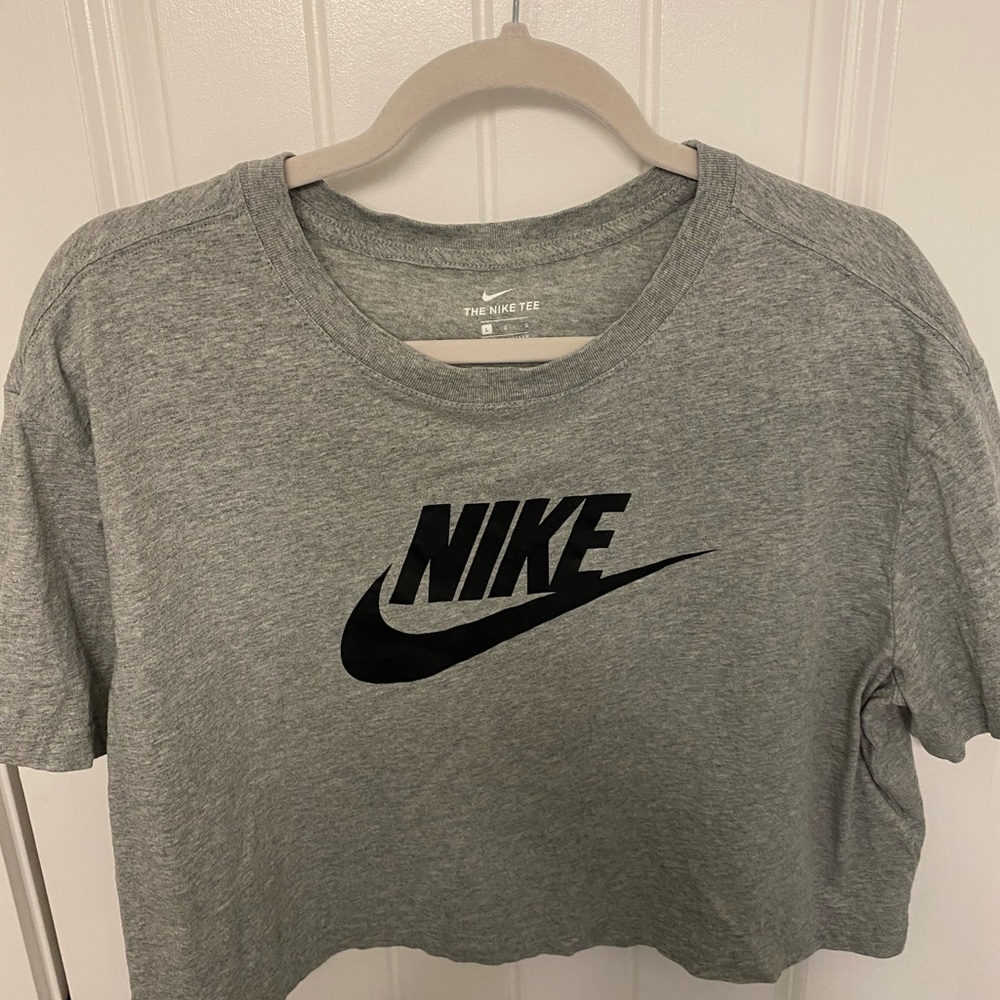 Gray Nike Crop Top